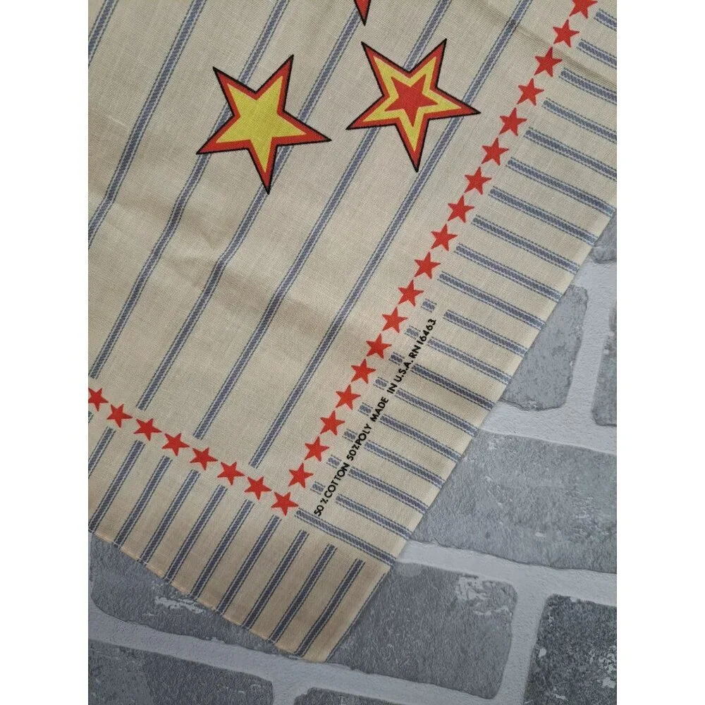 Disney Mickey Mouse LTD Stars & Stripes Retro Bandana‎ Scarf 22 X 22 Inch